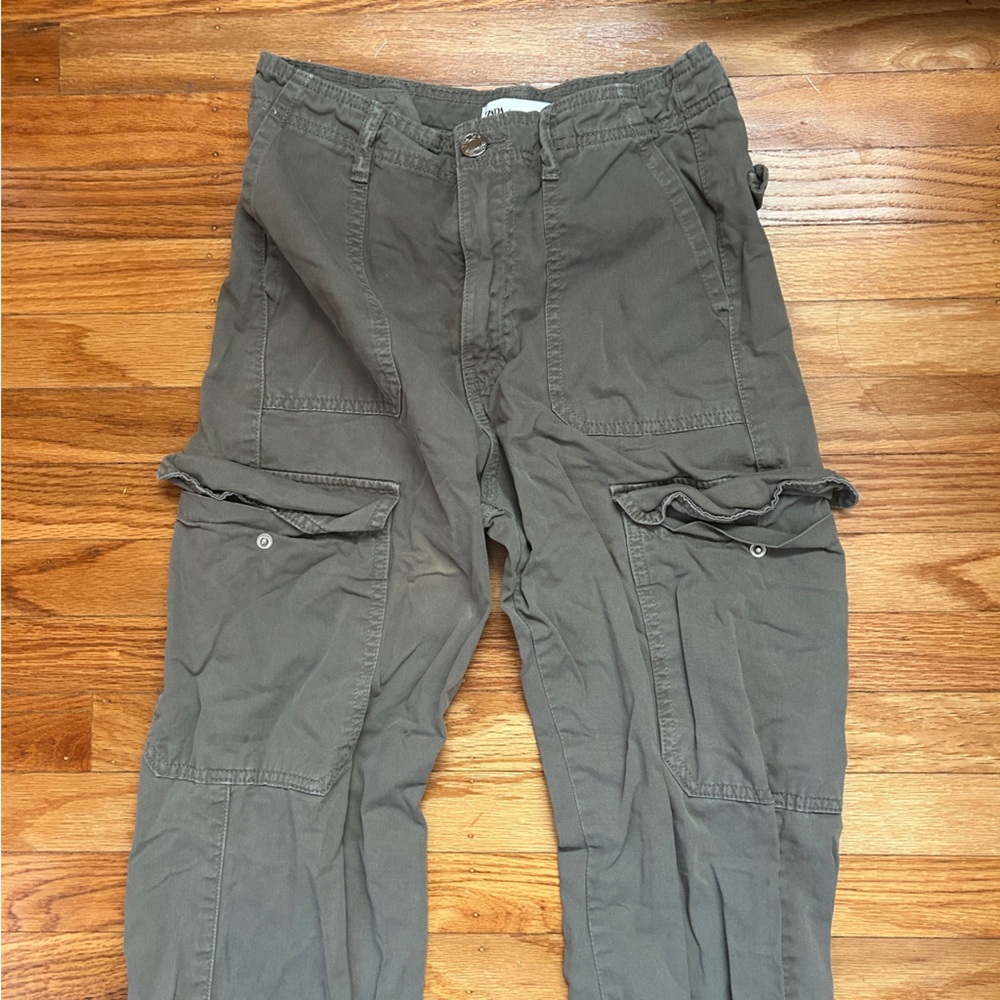Zara Olive Straight Leg Pants